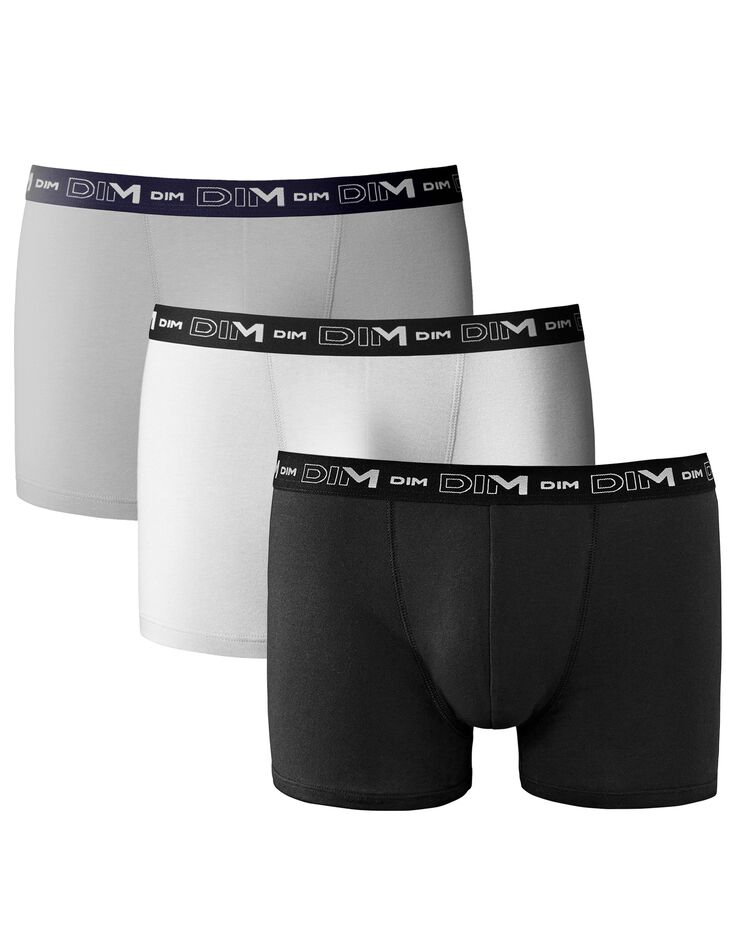 Boxer - lot de 3 (gris + blanc + noir) Boxer - lot de 3 (gris + blanc + noir)