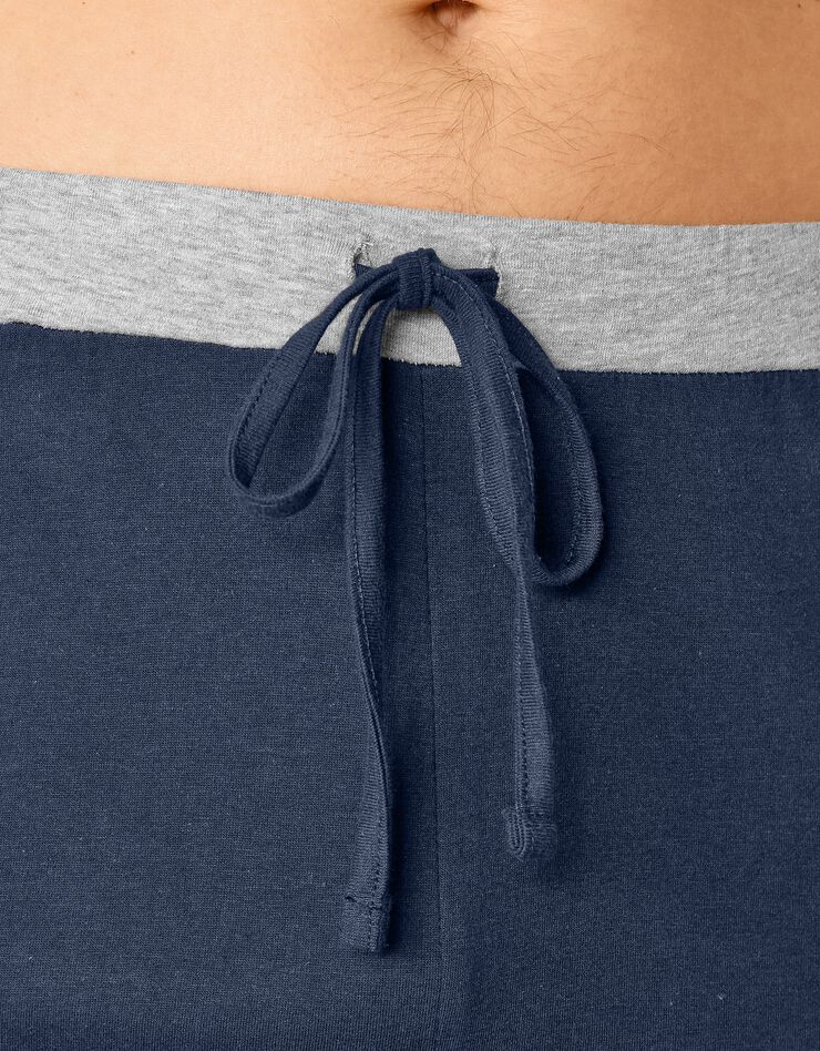 Pantalon pyjama bas droits - lot de 2 (gris + marine) Pantalon pyjama bas droits - lot de 2 (gris + marine)