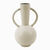 Vase rond céramique, double anses - hauteur 29,5 cm (gris)