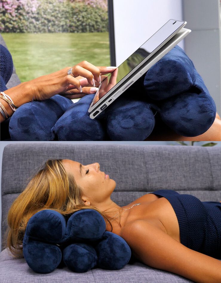 Coussin détente modulable (bleu)