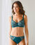 Soutien-gorge forme minimiseur en tulle brodé Oliena - avec armatures (émeraude)