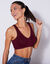 Soutien-gorge forme brassière spécial sport après opération du sein - sans armatures (aubergine)