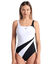 Maillot de bain 1 pièce Liliana Shapewear (noir / blanc)
