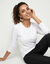 T-shirt chaleur manches longues, col rond (blanc)