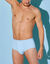 Slip ouvert taille haute - lot de 2 (ciel)