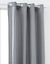 Rideau oeillets uni (gris clair)
