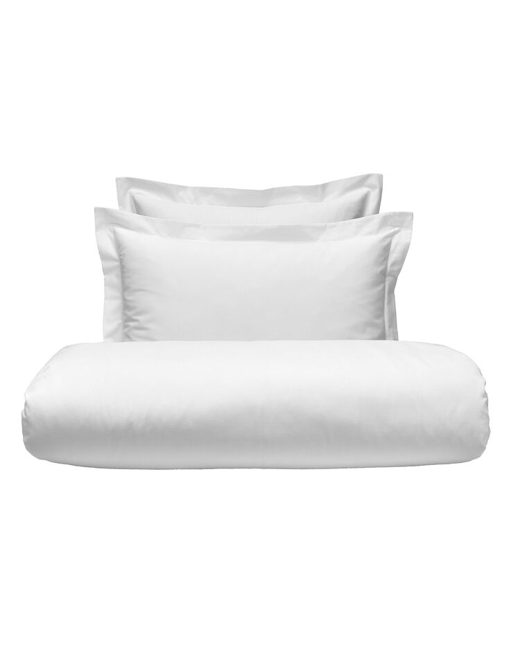 Linge de lit uni polyester-coton Colombine (blanc)
