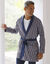 Robe de chambre imprimée courte imprimé graphique (bordeaux / bleu)