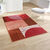 Tapis d&eacute;coratif motif g&eacute;om&eacute;trique (terracotta)