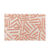 Tapis rectangulaire avec reliefs (écru / corail)