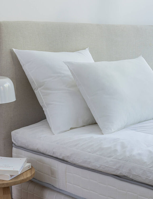 Oreiller qualité hôtellerie ferme (blanc)