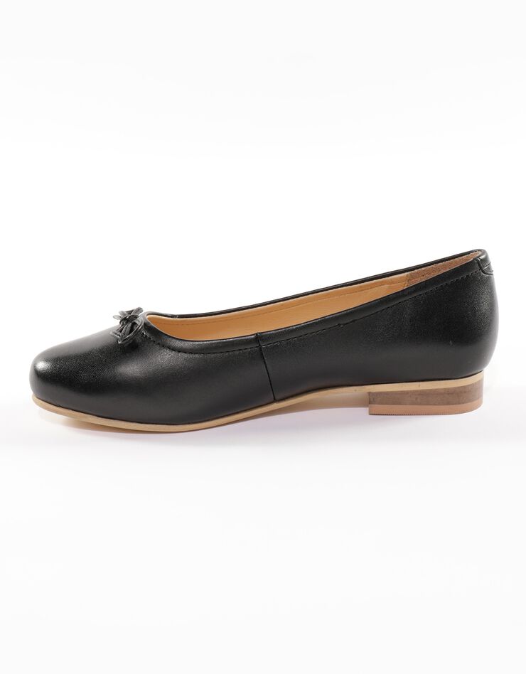 Ballerines plates confort en cuir - noir (noir) Ballerines plates confort en cuir - noir (noir)