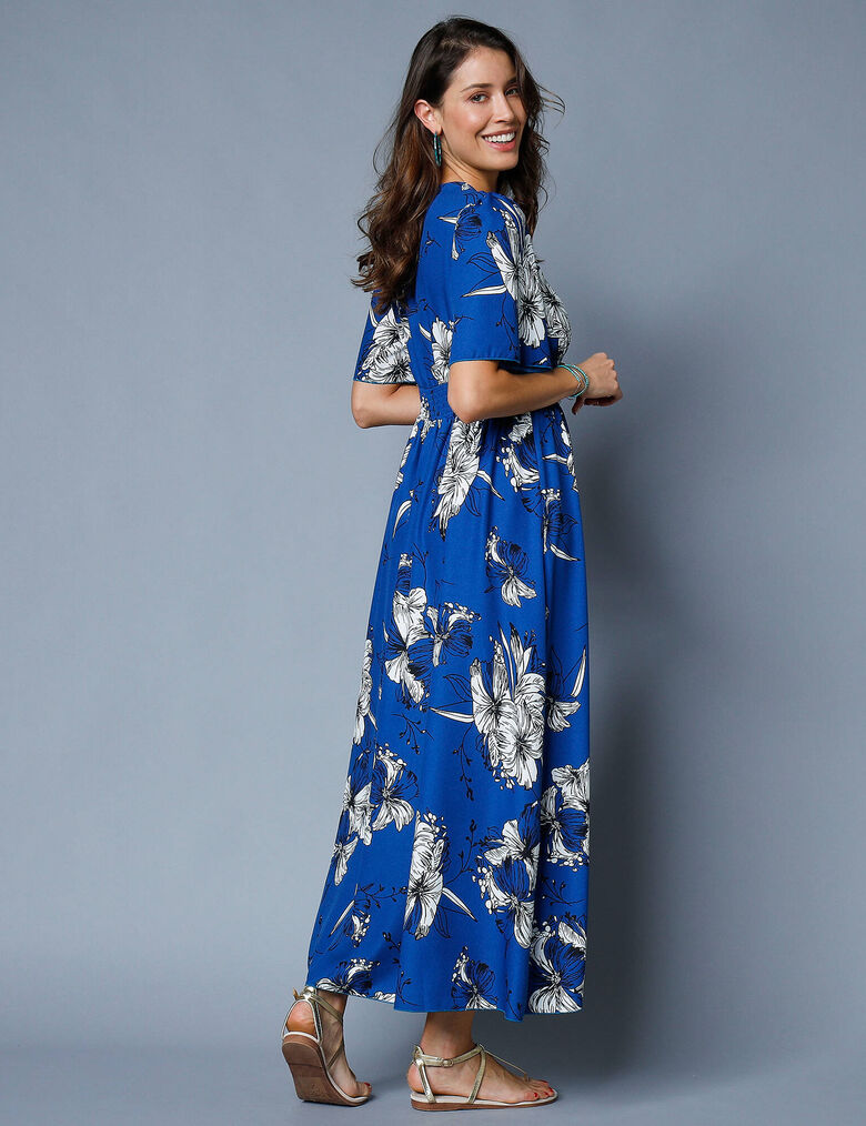 Veste Imprimée Benetton Taille 38 - Manches évasées Style Kimono - 100% Polyester - Occasion Très Bon état