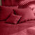 Couvre-lit uni style boutis Cassandre  (cerise)