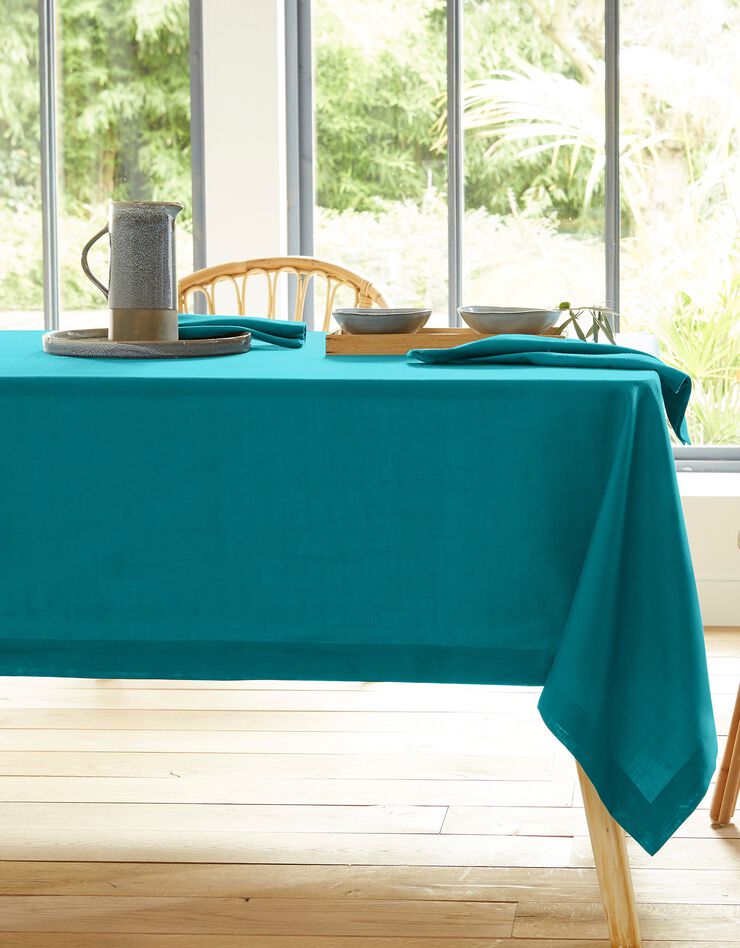 Nappe aspect lin (bleu canard) Nappe aspect lin (bleu canard)