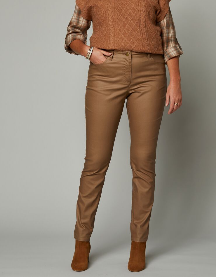 Pantalon enduit fuselé (caramel) Pantalon enduit fuselé (caramel)