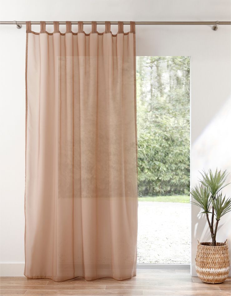 Panneau voile uni finition pattes (taupe)