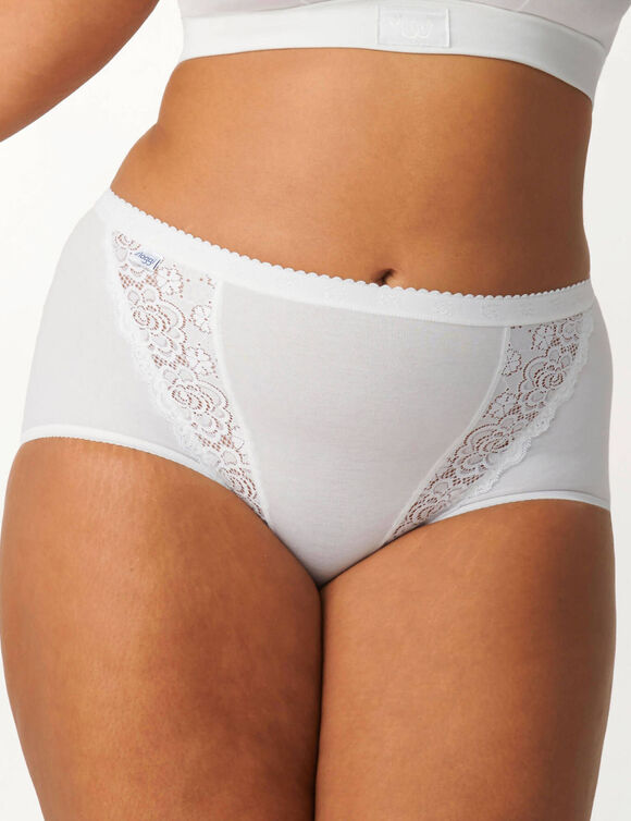 Culotte maxi Chic, lot de 3 achet&eacute;es + 1 GRATUITE (1) (blanc)