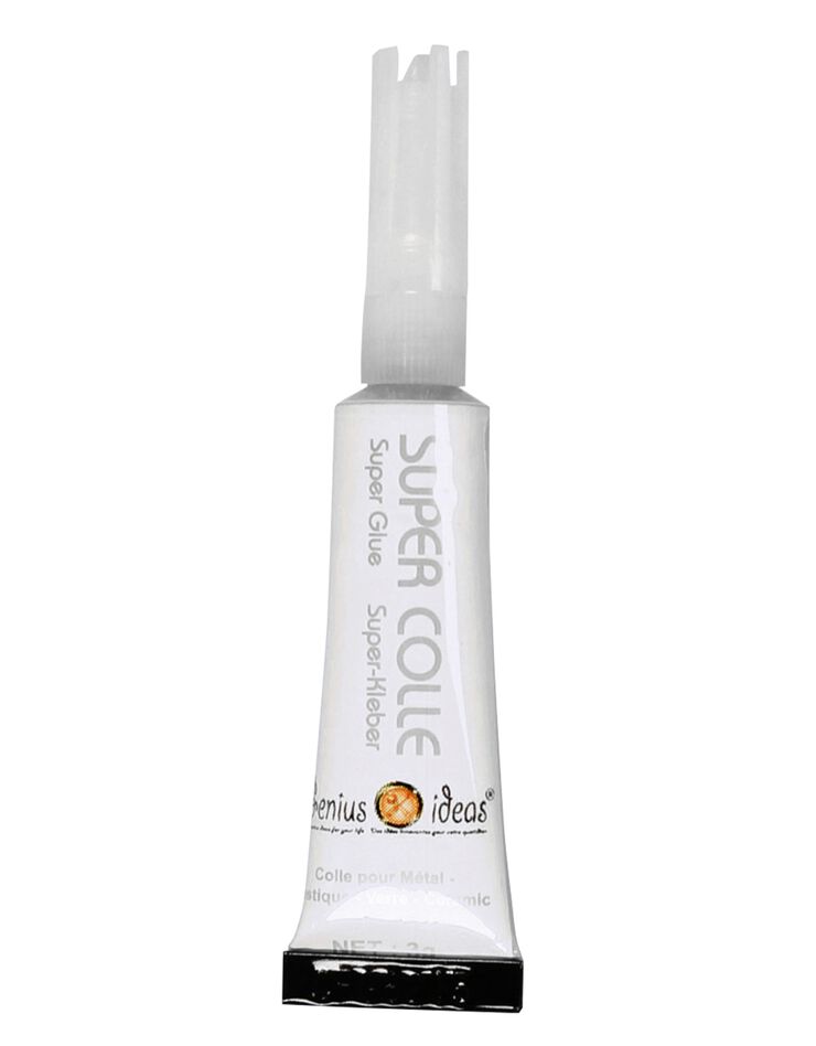 Colle extra forte - lot de 6 tubes (blanc)