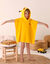 Poncho de bain enfant Pikachu éponge et velours coton - 280g/m2  (jaune)