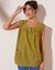 Blouse boutonnée col rond (vert olive)