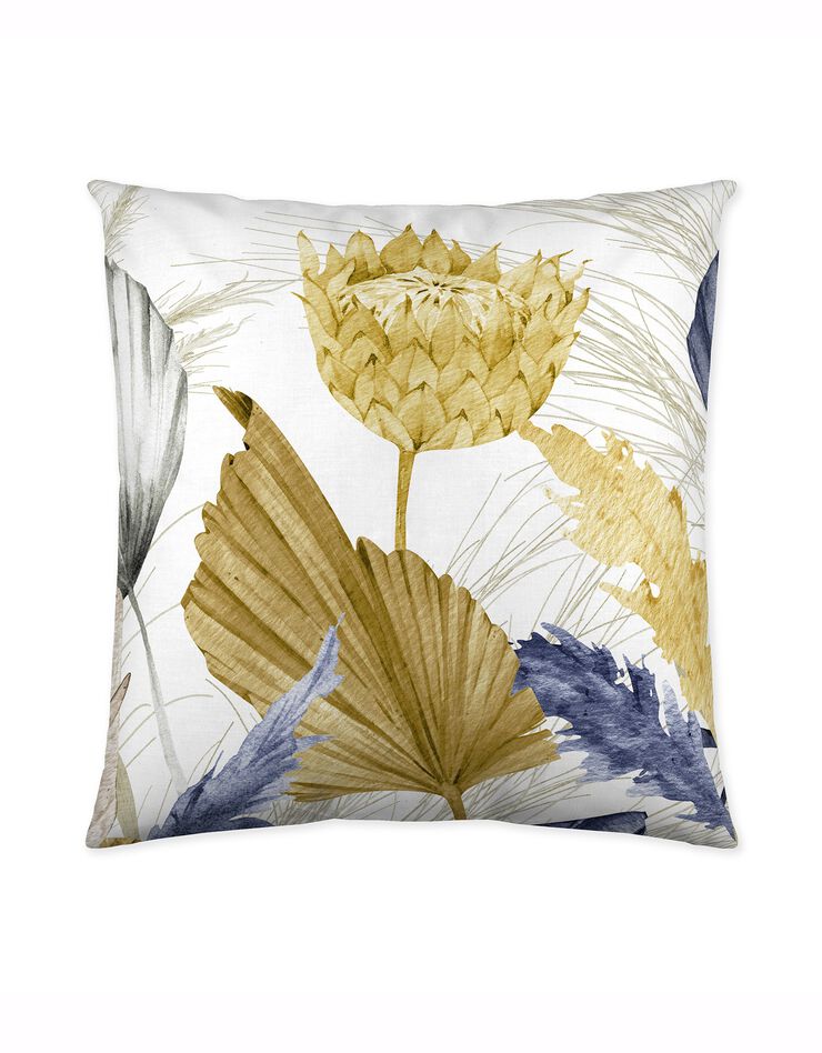 Parure de lit Pampa - coton (blanc / bleu)