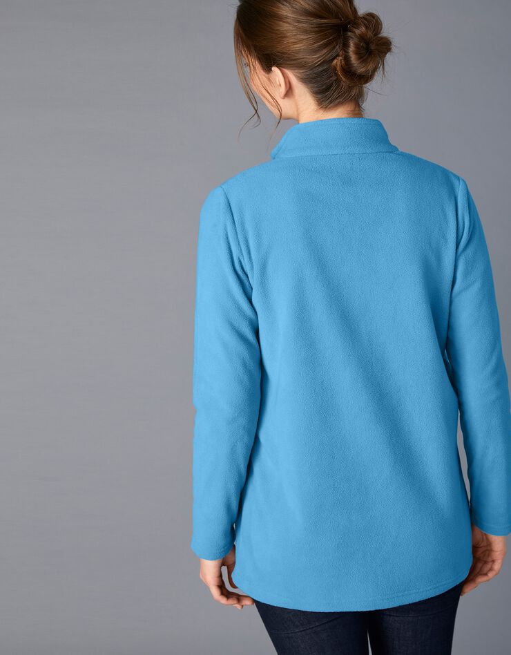 Veste polaire zippée manches longues (bleu glacier) Veste polaire zippée manches longues (bleu glacier)