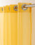 Panneau voile uni finition œillets (jaune)