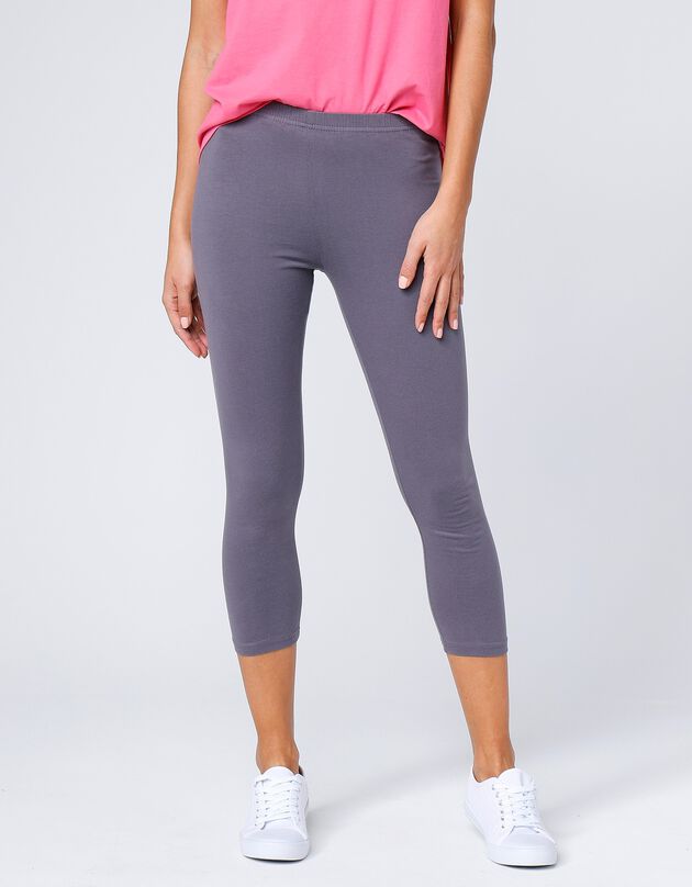 Legging 3/4 en coton bio(1), éco-responsable (anthracite) Legging 3/4 en coton bio(1), éco-responsable (anthracite)