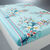 Linge de lit Birdy en coton imprim&eacute; oiseaux (lagon)