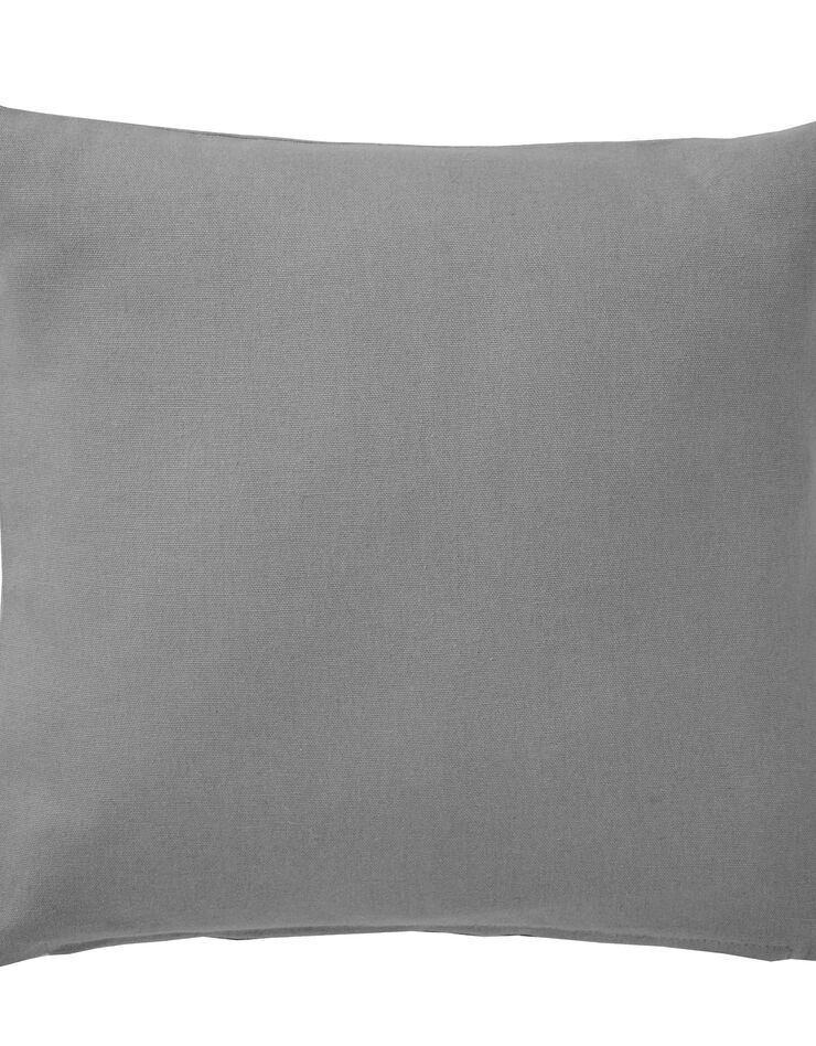 Housse de coussin unie bachette - lot de 2 (gris perle) Housse de coussin unie bachette - lot de 2 (gris perle)