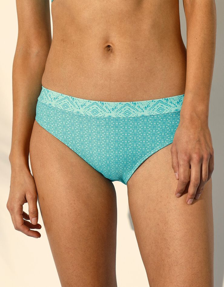 Culotte de bain midi Lajas, effet ventre plat (aqua) Culotte de bain midi Lajas, effet ventre plat (aqua)