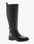 Bottes cavalières en cuir, spécial larges mollets (noir)