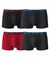 Lot de 4 boxers My Petit Prix Athena&reg; (noir + rouge + marine)