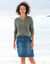 Jupe cargo, jean (stone)