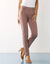 Pantalon stretch coutures affinantes (taupe)