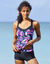 Boxer de bain lissant imprimé Lohena (bleu / rose)
