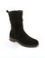 Bottes fourrées en cuir plissé  (noir)