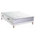 Matelas mousse &agrave; m&eacute;moire de forme + 672 ressorts ensach&eacute;s luxe ferme 28 cm - 7 zones (blanc)