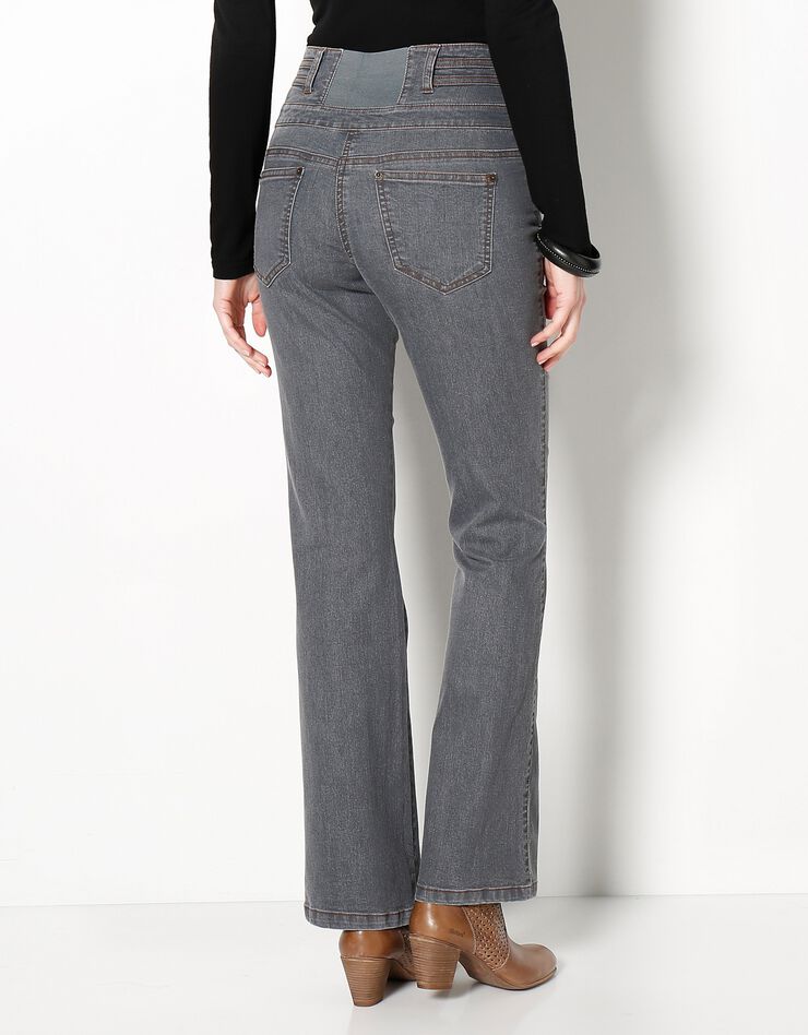 Jean taille haute bootcut entrej. 75 cm (gris) Jean taille haute bootcut entrej. 75 cm (gris)