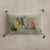 Coussin rectangulaire velours brod&eacute; "panth&egrave;res" (vert)