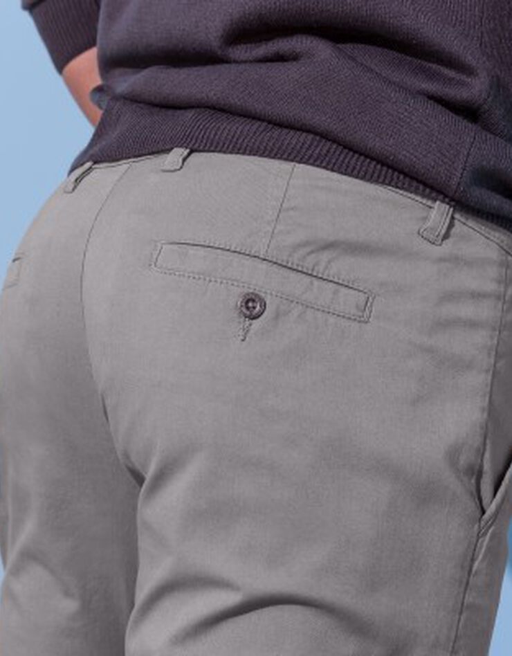 Pantalon chino toile sergé (gris) Pantalon chino toile sergé (gris)