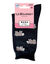 Chaussettes laine motifs moutons Le Bourget (noir)