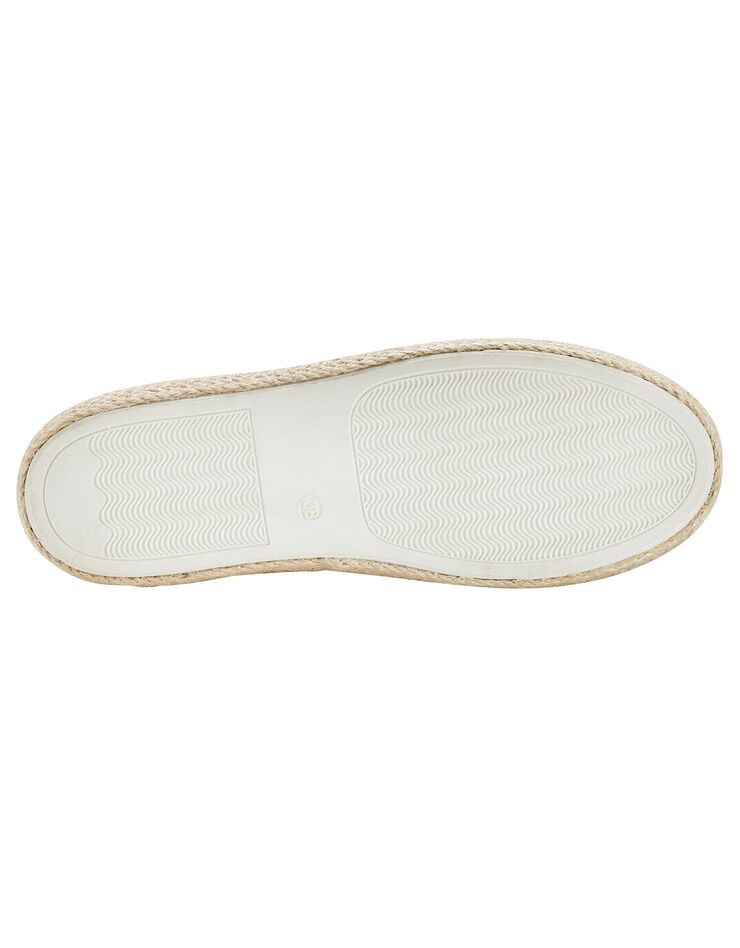 Tennis compensées semelle corde (blanc) Tennis compensées semelle corde (blanc)