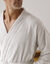Peignoir mixte adulte col kimono éponge bouclette  (sable)