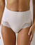 Culotte taille haute microfibre et dentelle - sculptante (nude)