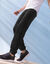 Pantalon jogging molleton bas élastiqué (noir)