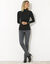 Jegging denim taille élastiquée - petite stature (gris foncé)