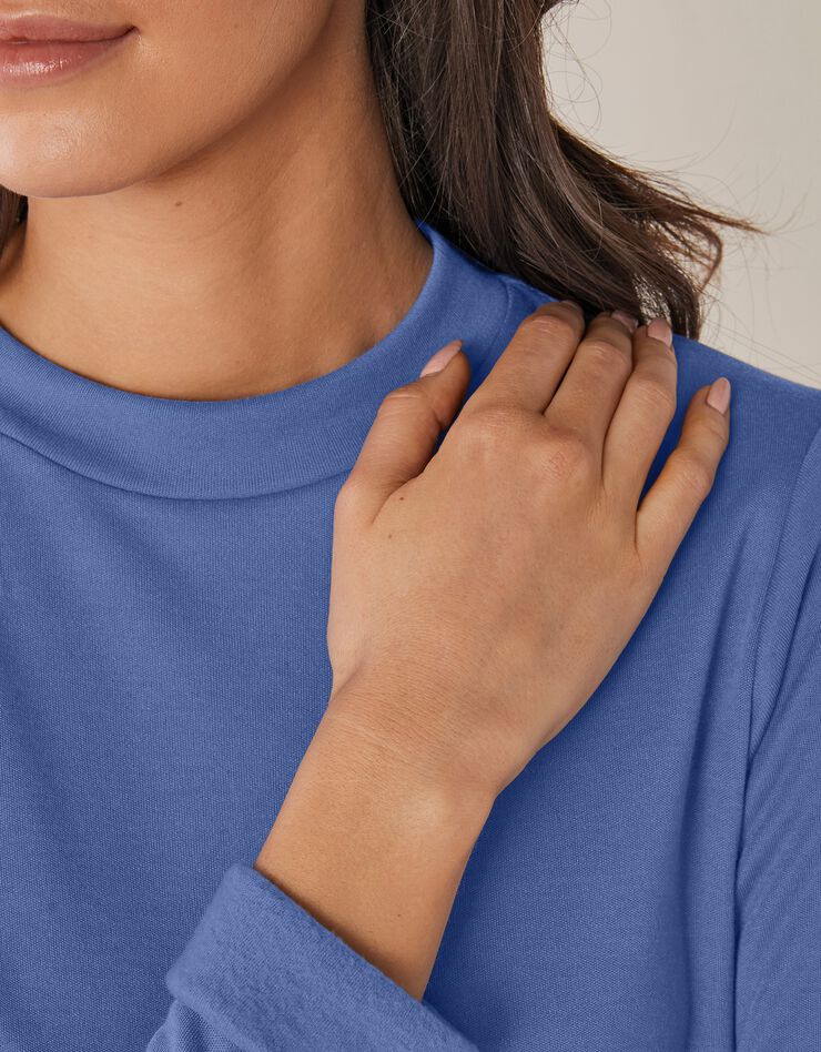 Tee-shirt thermique col montant - manches longues (bleu jean) Tee-shirt thermique col montant - manches longues (bleu jean)