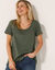 T-shirt uni col rond, coton biologique(**) (bronze)